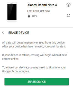 GoogleでInfinixのロックを解除する方法私のデバイスを見つけます
